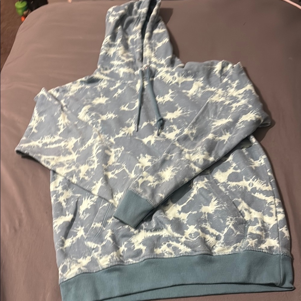 Blue Tie-Dye Hoodie